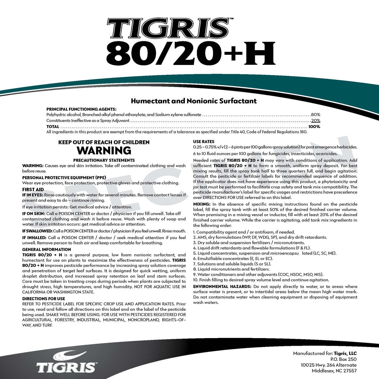 Tigris 80/20 NIS