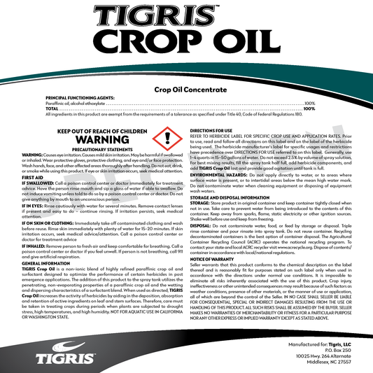 Tigris Crop Oil