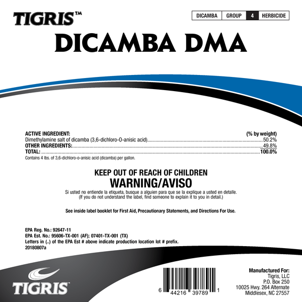 Tigris Dicamba DMA