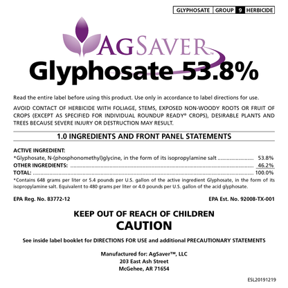 AgSaver™ Glyphosate 53.8%