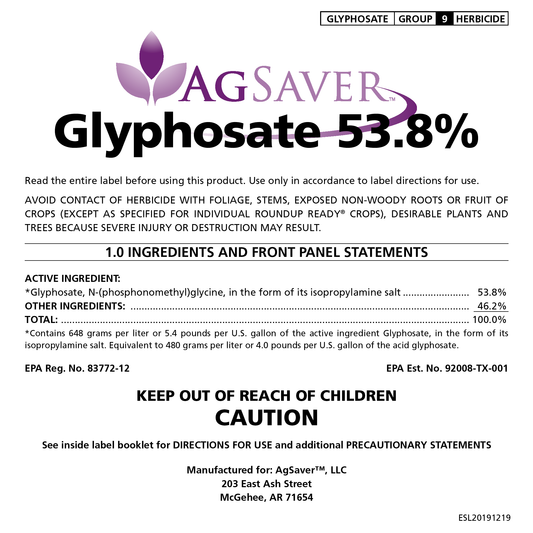 AgSaver™ Glyphosate 53.8%
