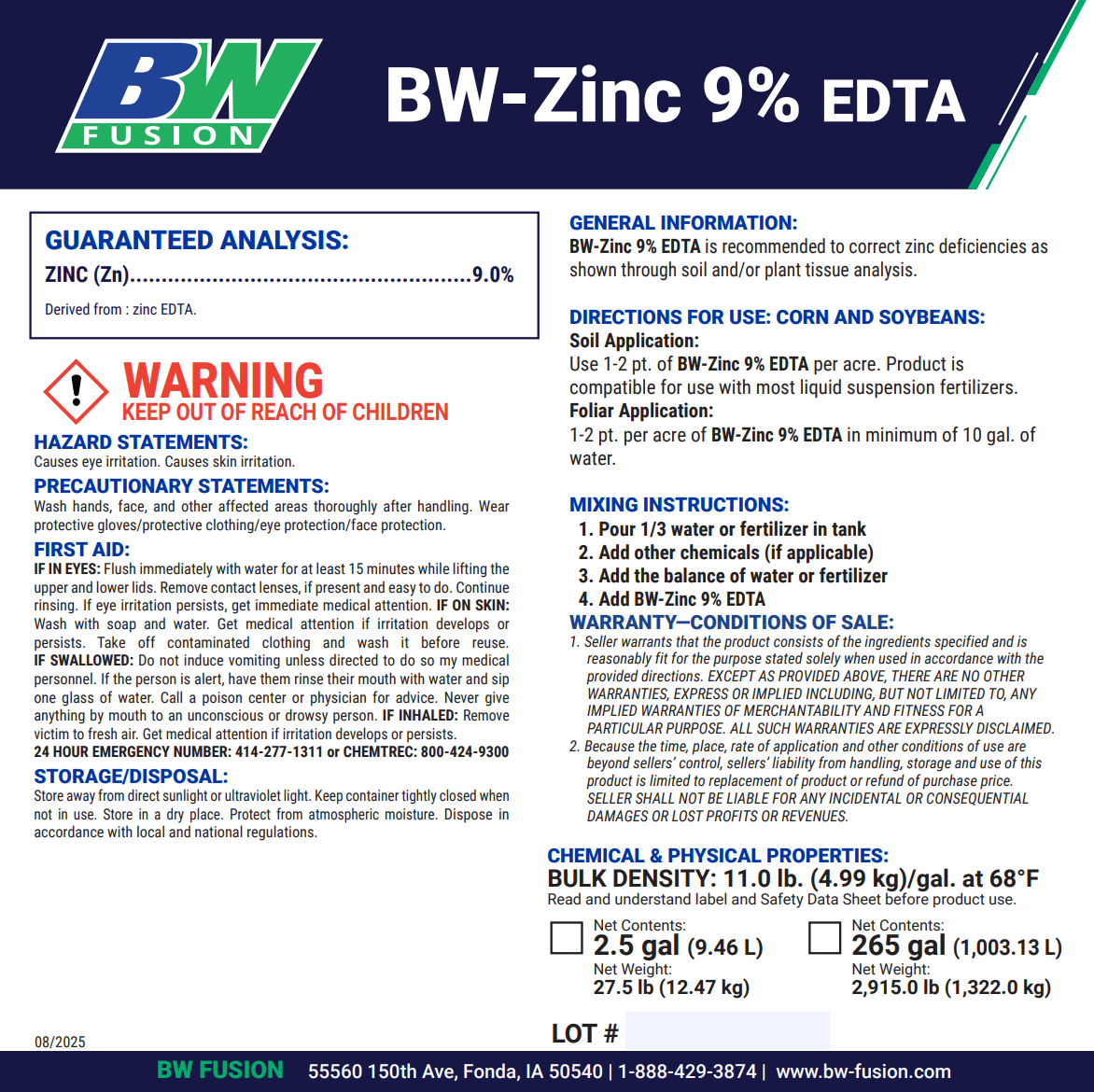Zinc 9% EDTA