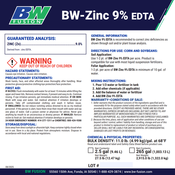 Zinc 9% EDTA